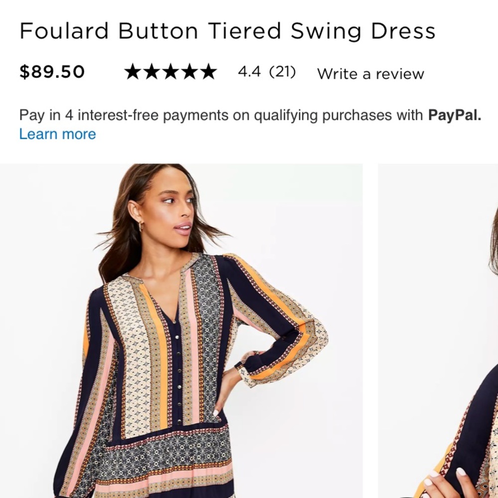 ISO! LOFT Foulard Swing Dress size LARGE